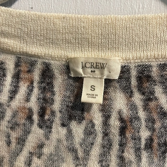 J. Crew Brown and Black Fitted Ribbed Blouse - Picture 2 of 3